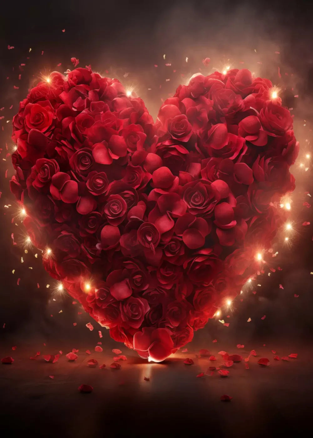 Heart On Fire 5’X7’ Ultracloth (60 X 84 Inch) Backdrop