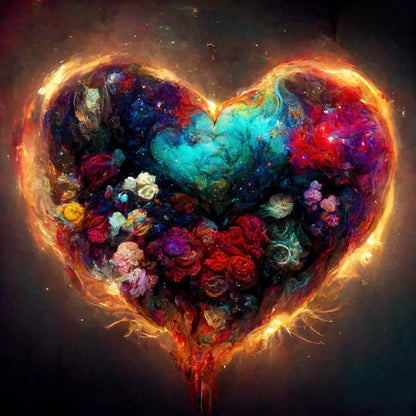 Heart On Fire Ii 10’X10’ Ultracloth (120 X Inch) Backdrop