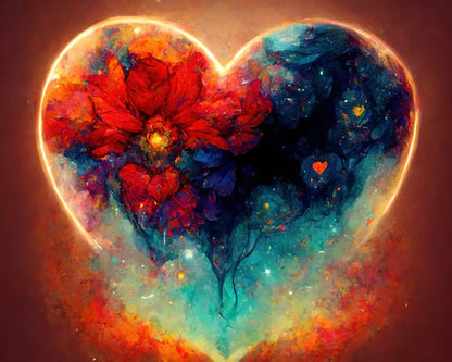 Heart On Fire Iii 10’X8’ Fleece (120 X 96 Inch) Backdrop