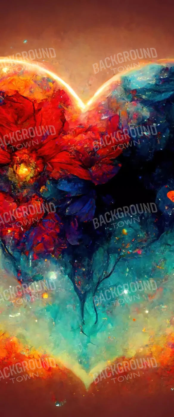 Heart On Fire Iii 5’X12’ Ultracloth For Westcott X-Drop (60 X 144 Inch) Backdrop