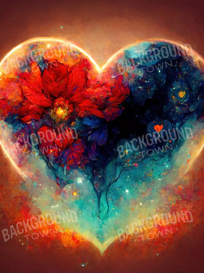 Heart On Fire Iii 5’X6’8 Fleece (60 X 80 Inch) Backdrop