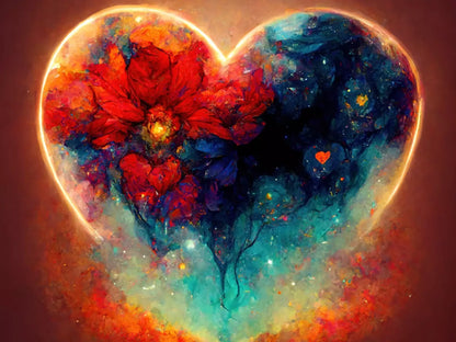 Heart On Fire Iii 6’8X5’ Fleece (80 X 60 Inch) Backdrop