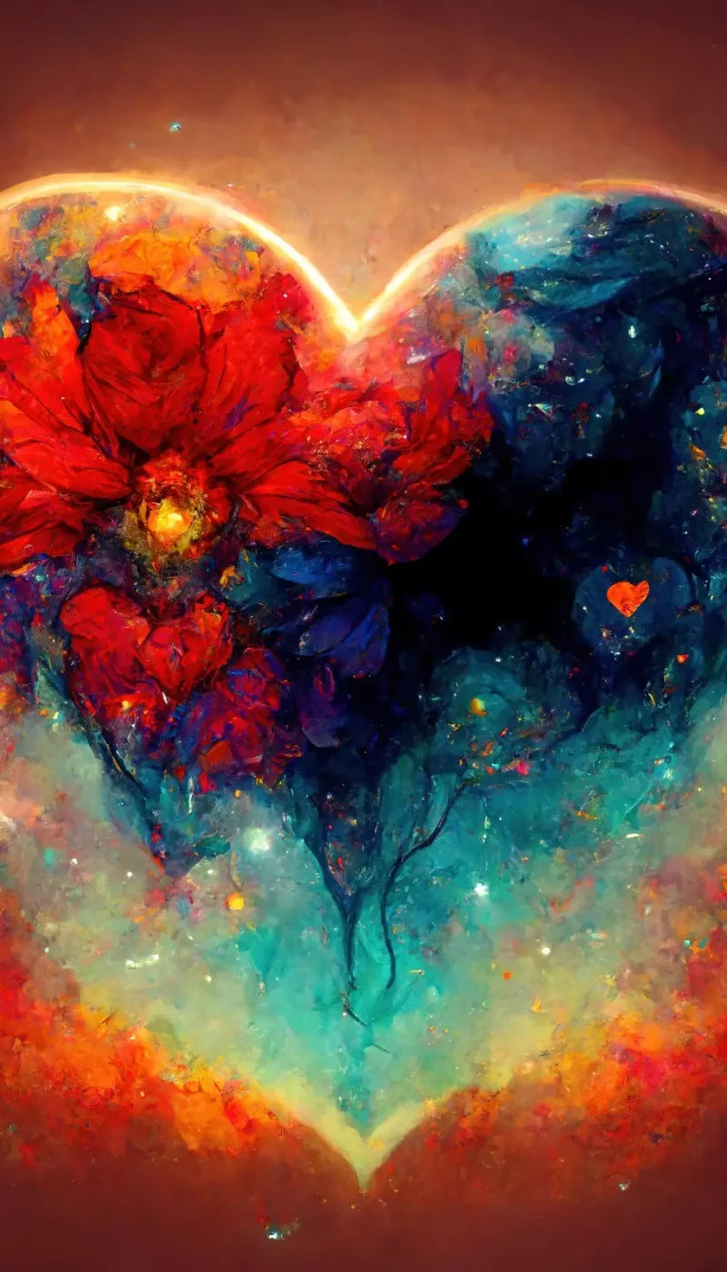 Heart On Fire Iii 8’X14’ Ultracloth (96 X 168 Inch) Backdrop