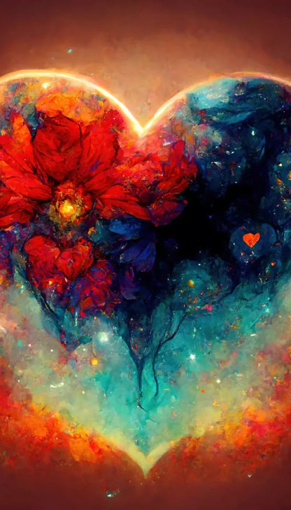 Heart On Fire Iii 8’X14’ Ultracloth (96 X 168 Inch) Backdrop