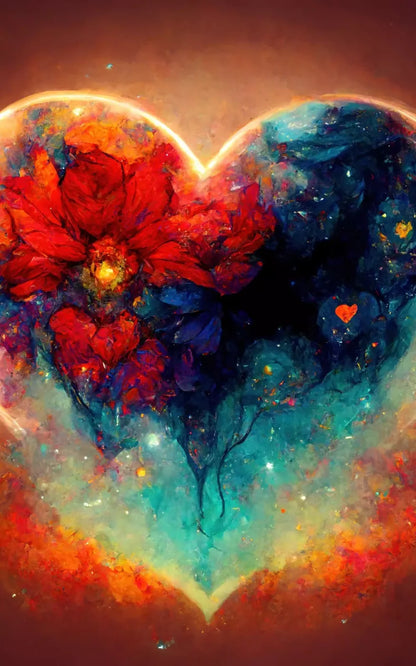 Heart On Fire Iii 10’X16’ Ultracloth (120 X 192 Inch) Backdrop