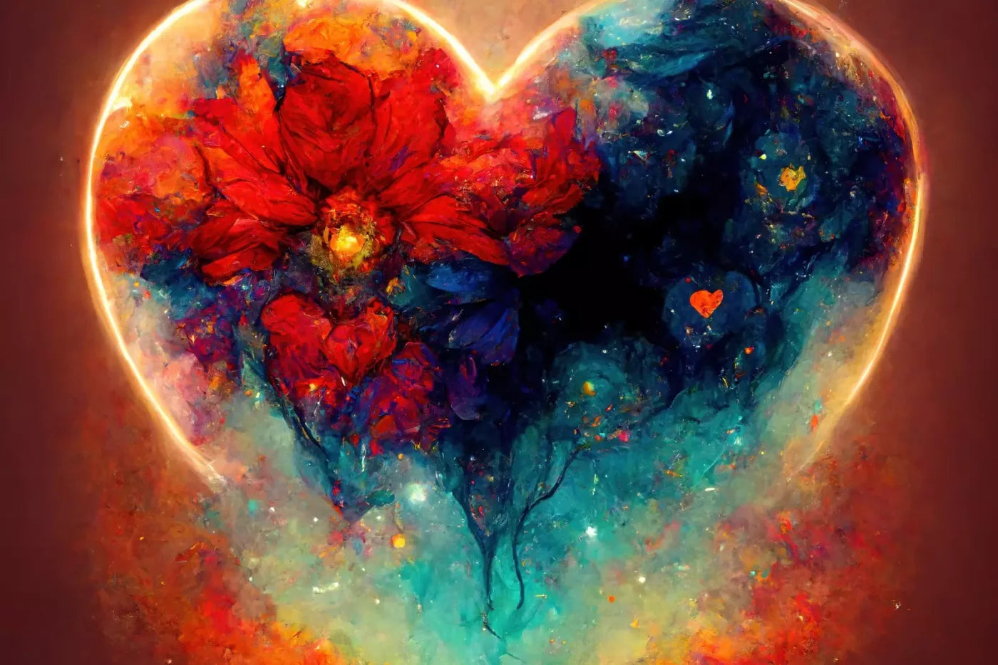 Heart On Fire Iii 12’X8’ Ultracloth (144 X 96 Inch) Backdrop