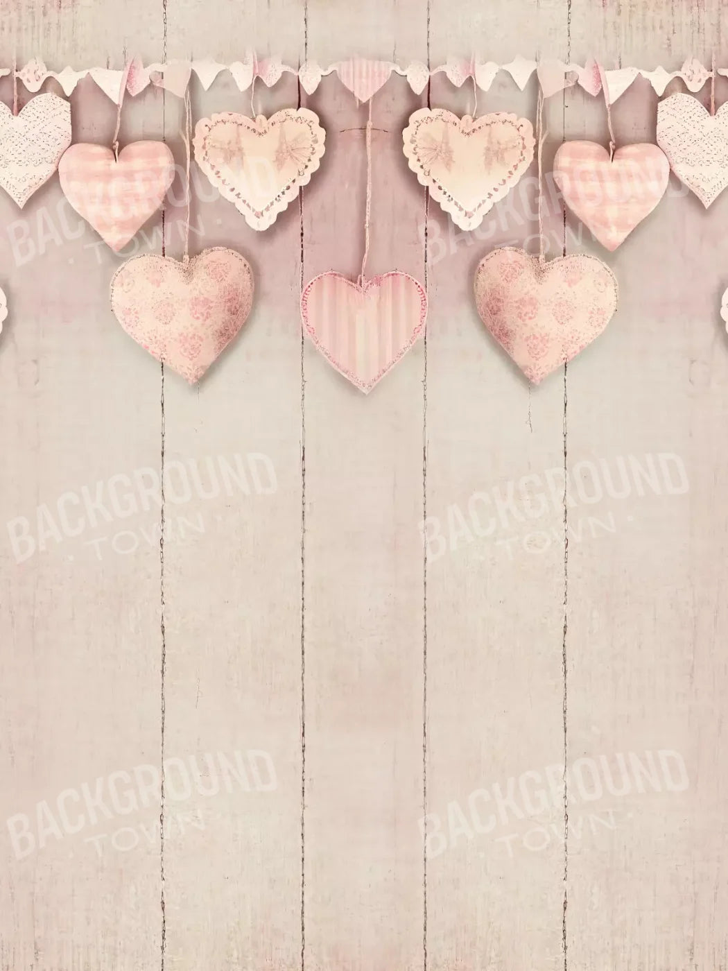 Heartalicious 5X68 Fleece ( 60 X 80 Inch ) Backdrop