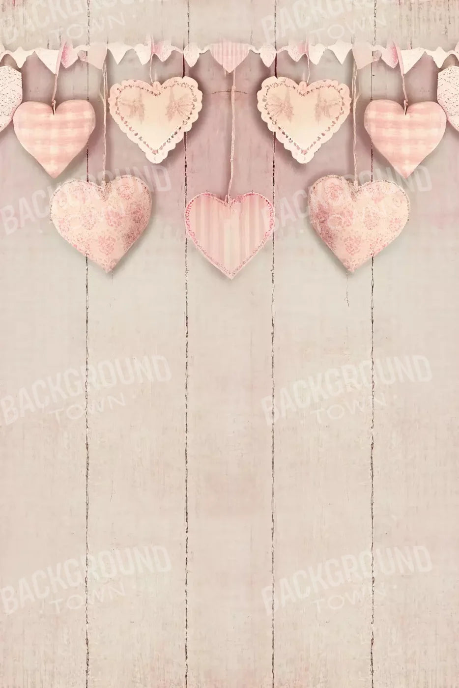 Heartalicious 5X8 Ultracloth ( 60 X 96 Inch ) Backdrop