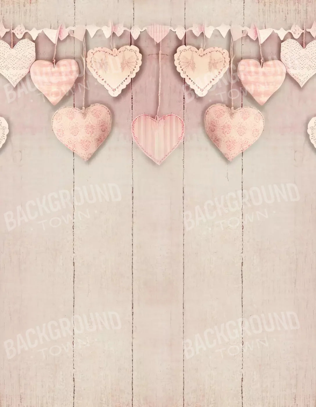 Heartalicious 6X8 Fleece ( 72 X 96 Inch ) Backdrop