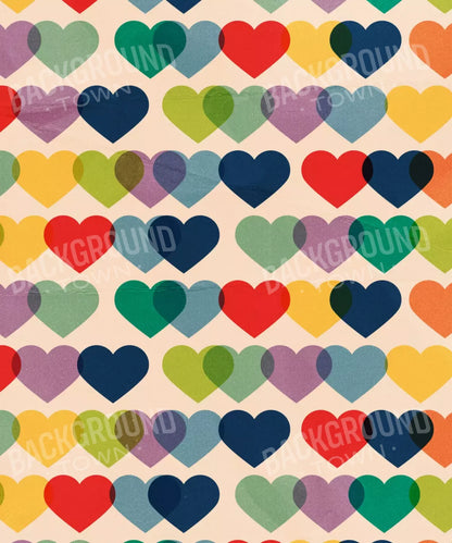 Multi-Color Valentines Day Backdrop for Photography