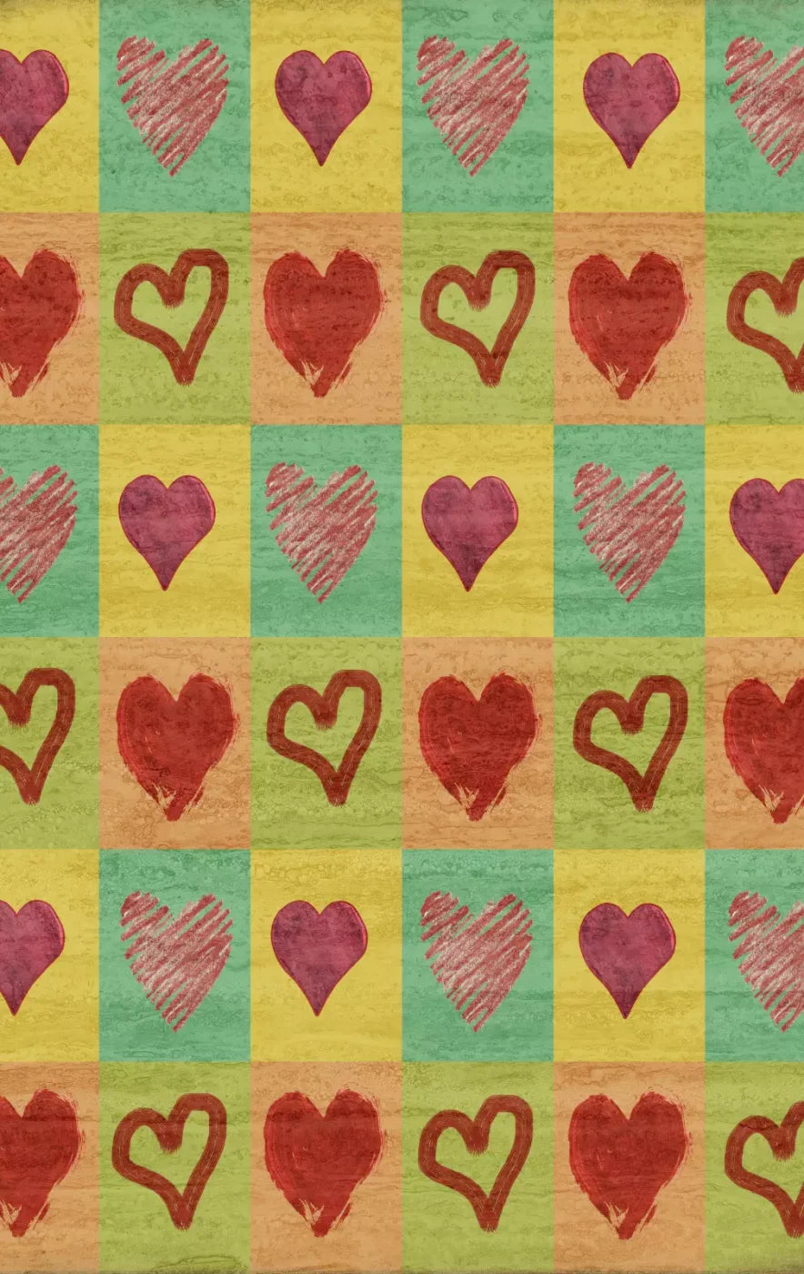 Hearts 10X16 Ultracloth ( 120 X 192 Inch ) Backdrop