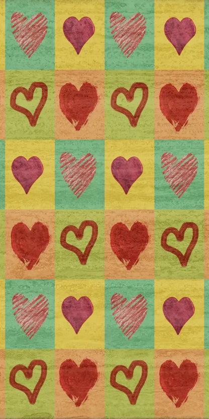 Hearts 10X20 Ultracloth ( 120 X 240 Inch ) Backdrop