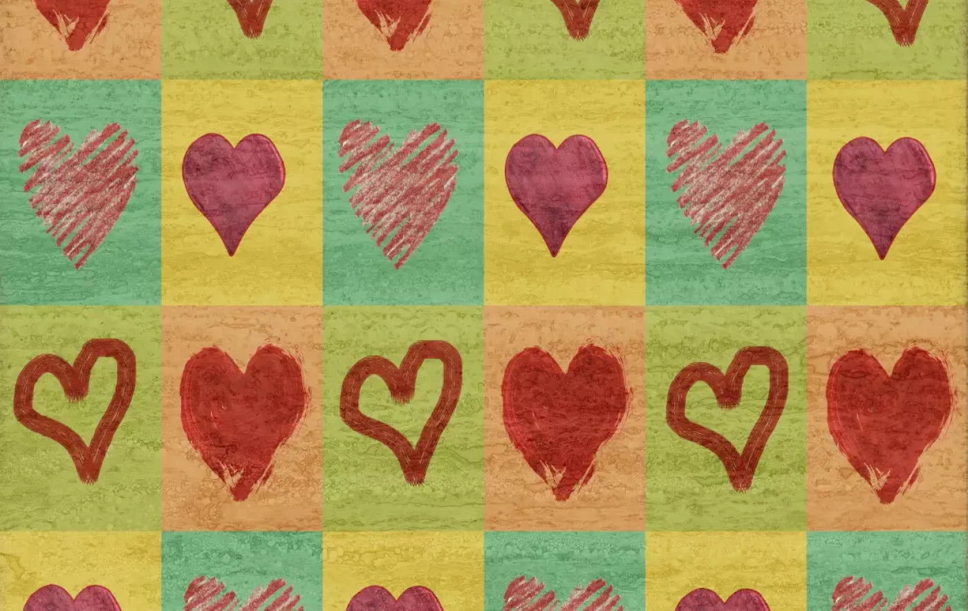Hearts 16X10 Ultracloth ( 192 X 120 Inch ) Backdrop