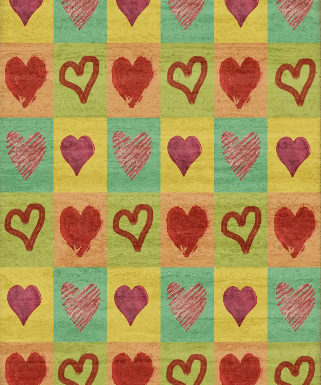 Multi-Color Valentines Day Backdrop for Photography