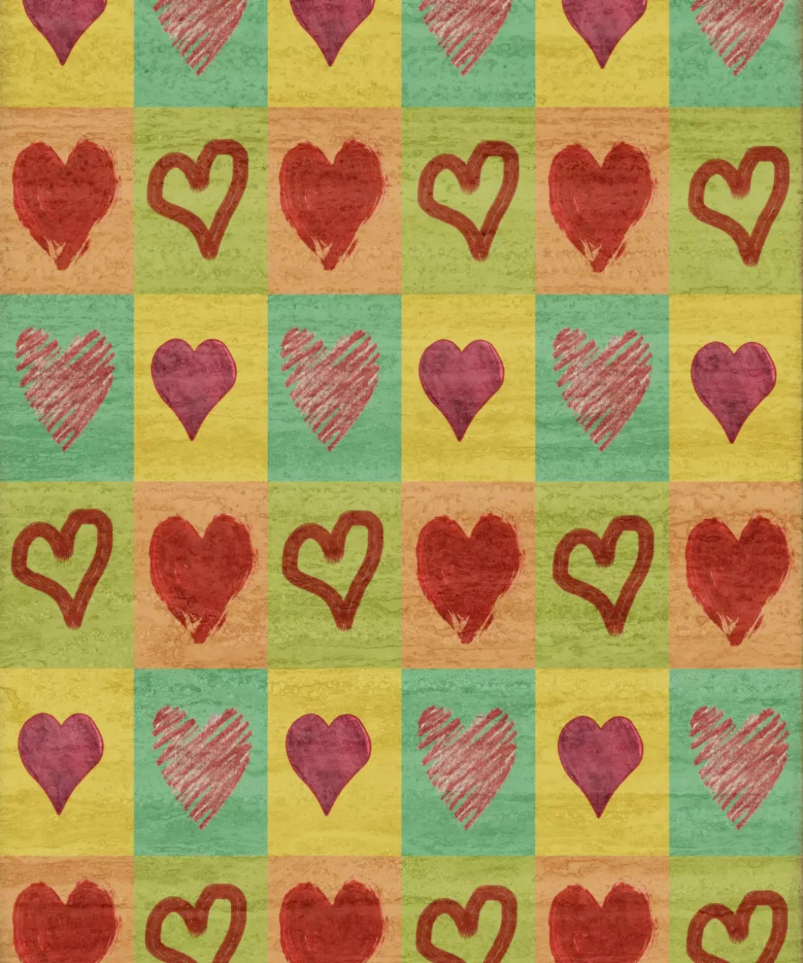 Multi-Color Valentines Day Backdrop for Photography
