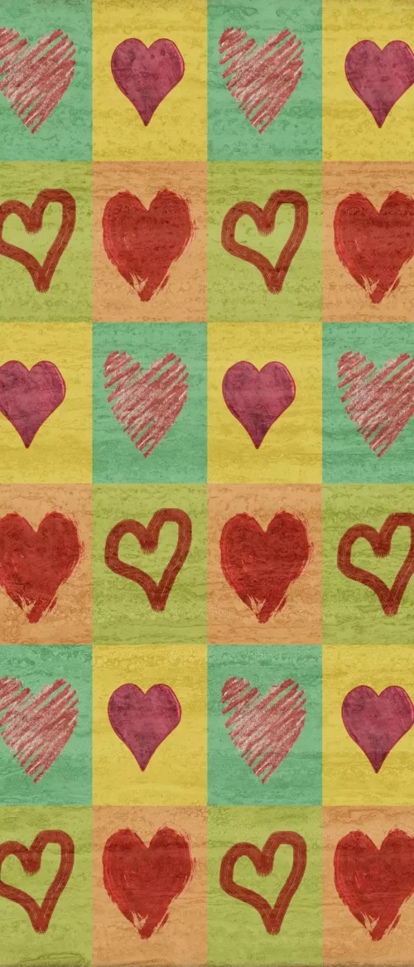 Hearts 5X12 Ultracloth For Westcott X-Drop ( 60 X 144 Inch ) Backdrop