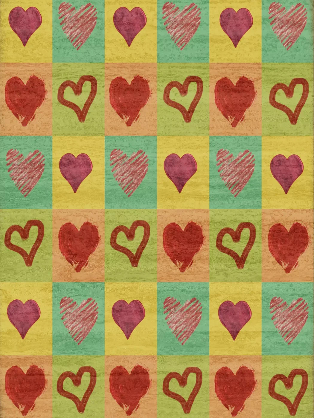 Hearts 8X10 Fleece ( 96 X 120 Inch ) Backdrop