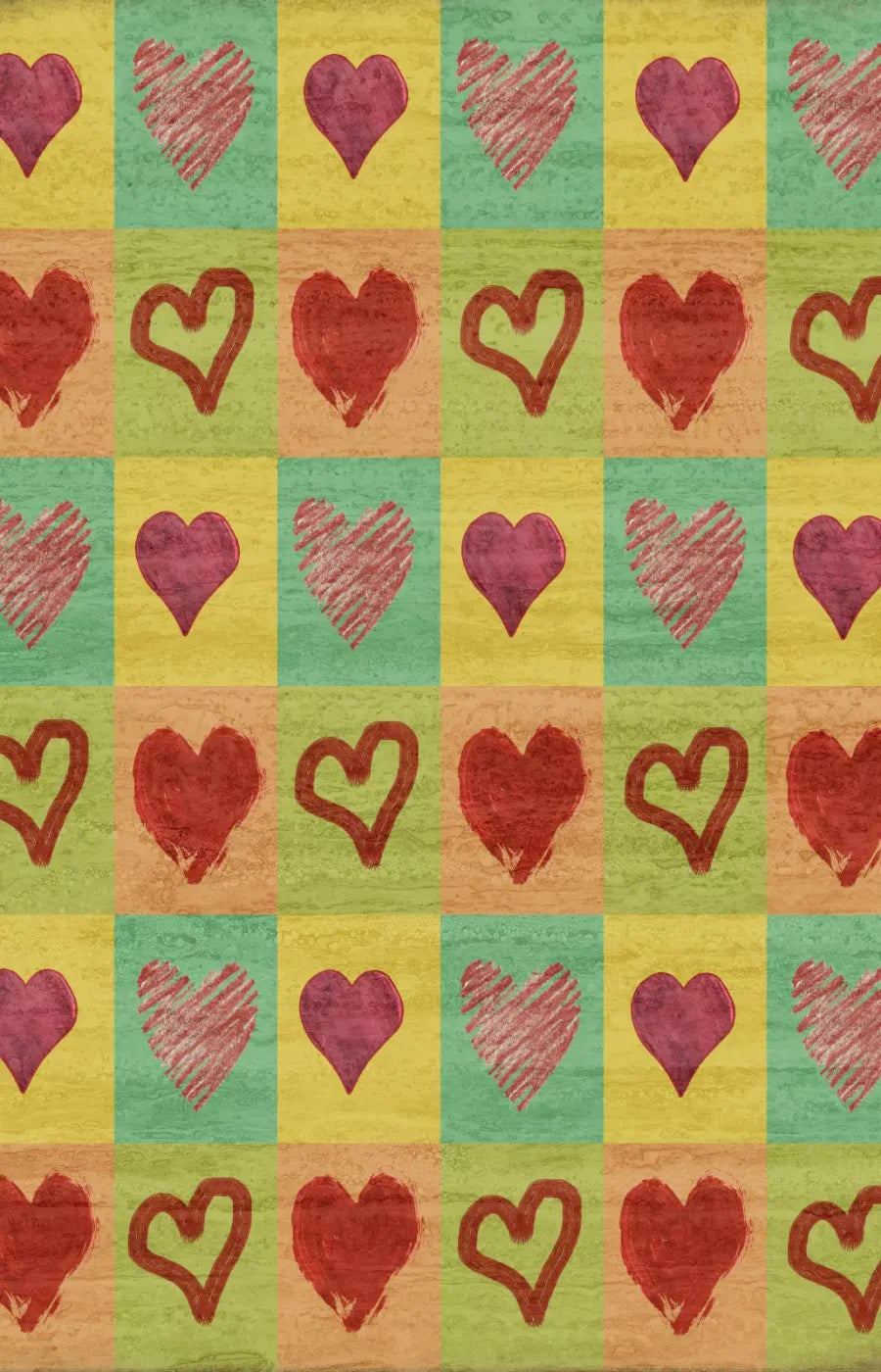 Hearts 8X12 Ultracloth ( 96 X 144 Inch ) Backdrop