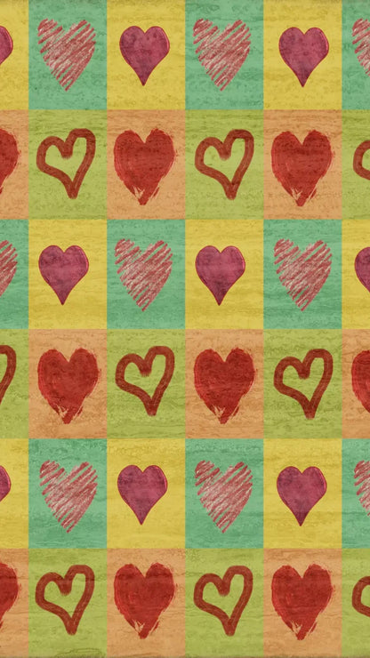 Hearts 8X14 Ultracloth ( 96 X 168 Inch ) Backdrop