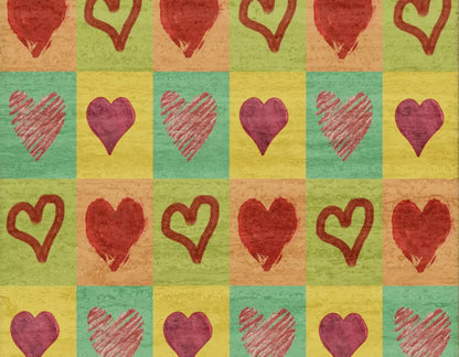 Hearts 8X6 Fleece ( 96 X 72 Inch ) Backdrop