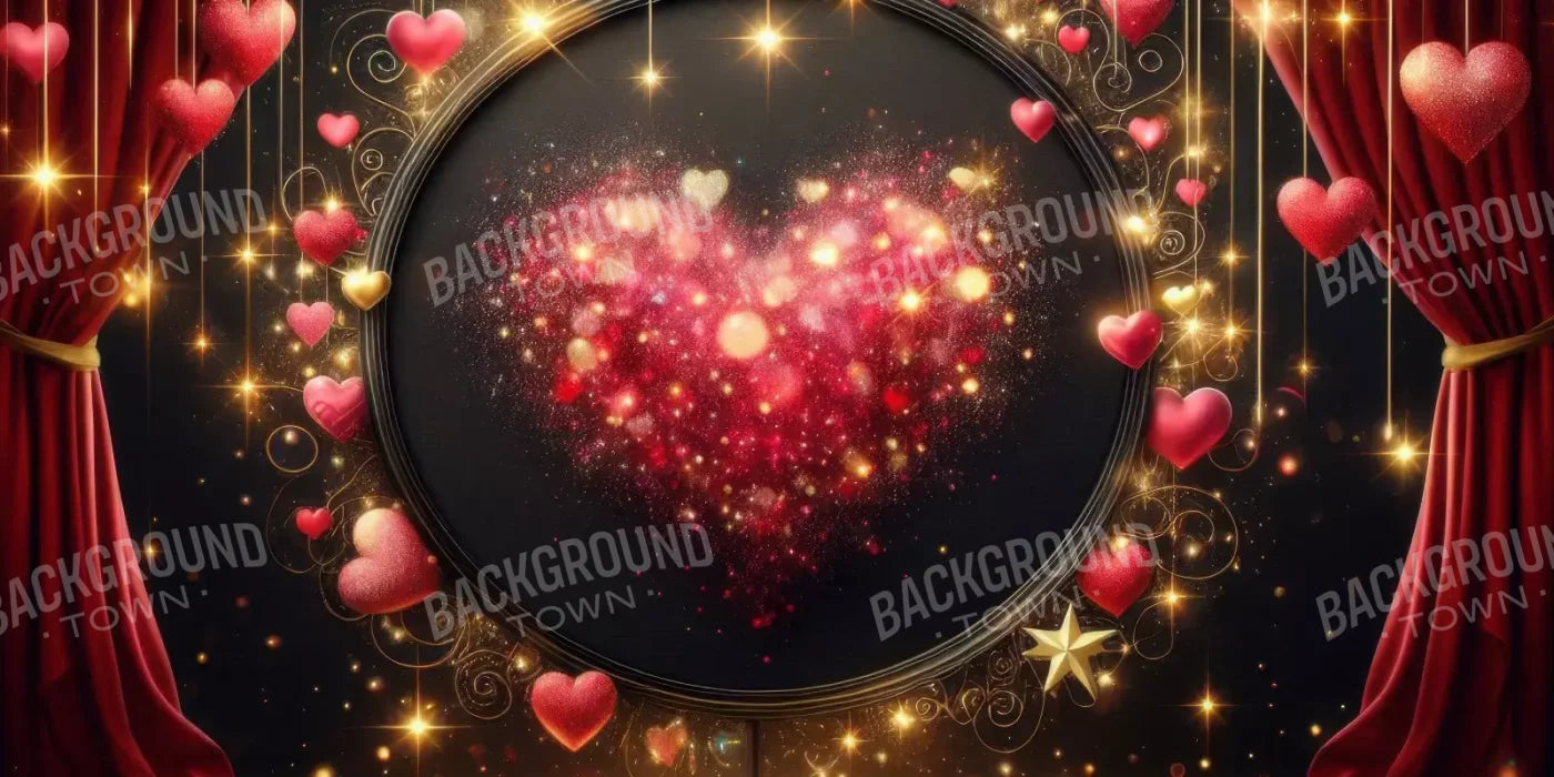 Hearts Everywhere 20’X10’ Ultracloth (240 X 120 Inch) Backdrop