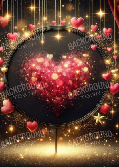 Hearts Everywhere 5’X7’ Ultracloth (60 X 84 Inch) Backdrop