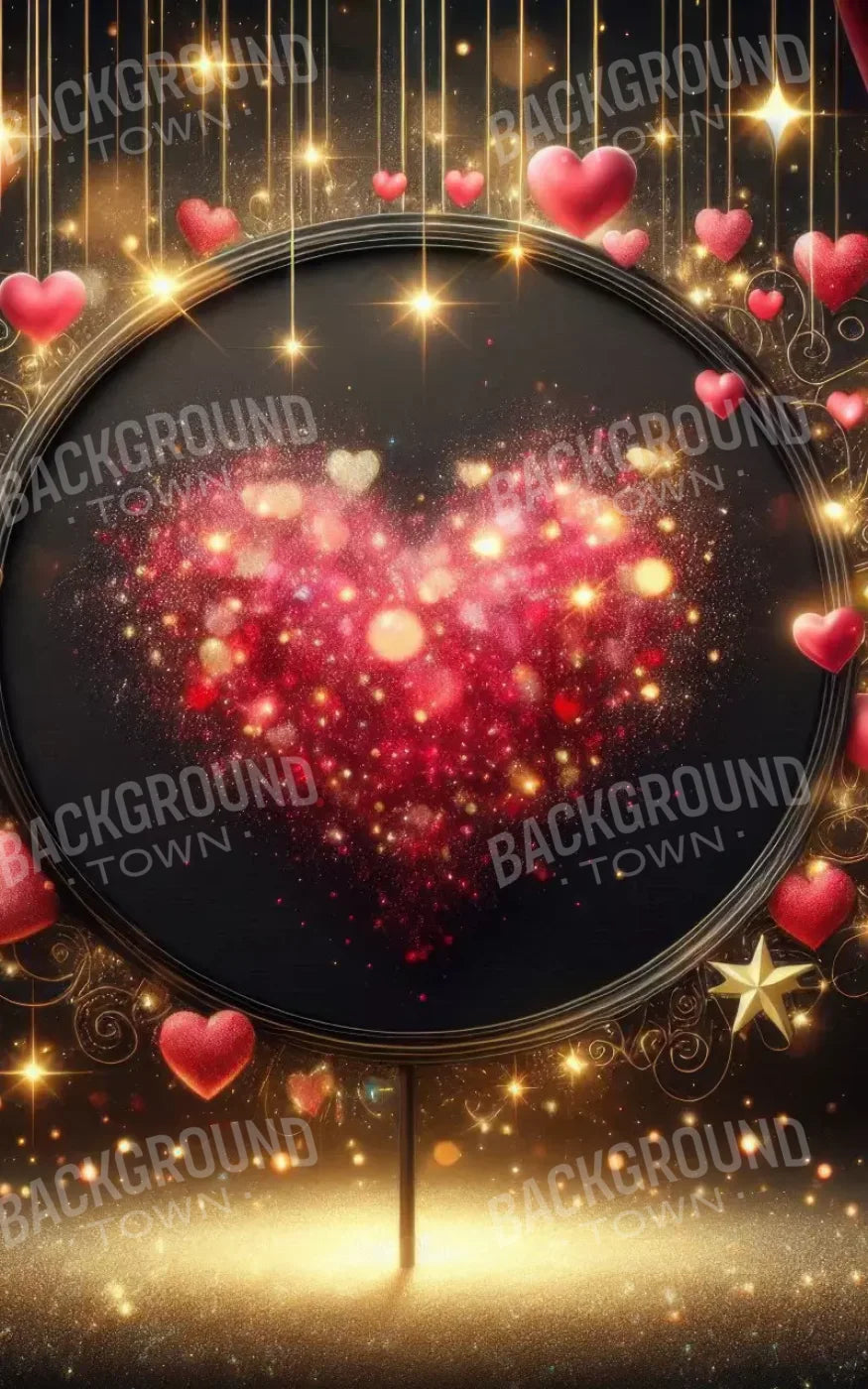 Hearts Everywhere 5’X8’ Ultracloth (60 X 96 Inch) Backdrop
