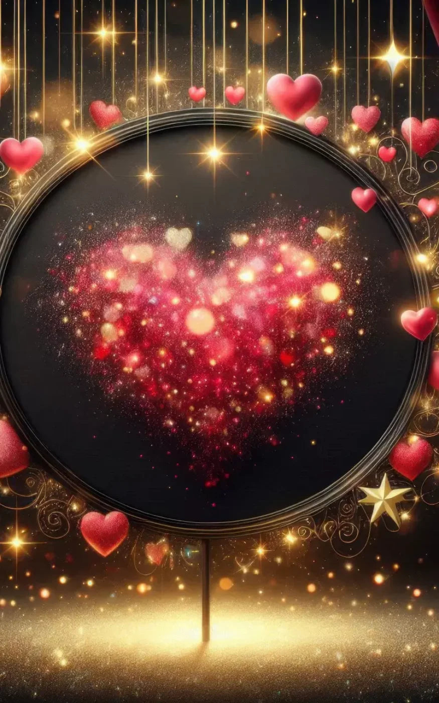 Hearts Everywhere 5’X8’ Ultracloth (60 X 96 Inch) Backdrop