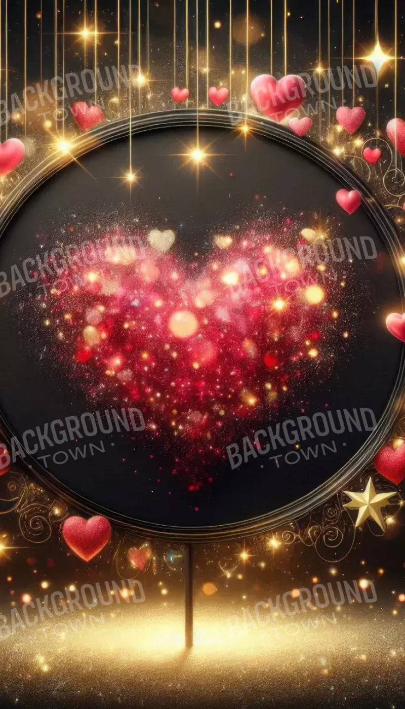 Hearts Everywhere 8’X14’ Ultracloth (96 X 168 Inch) Backdrop