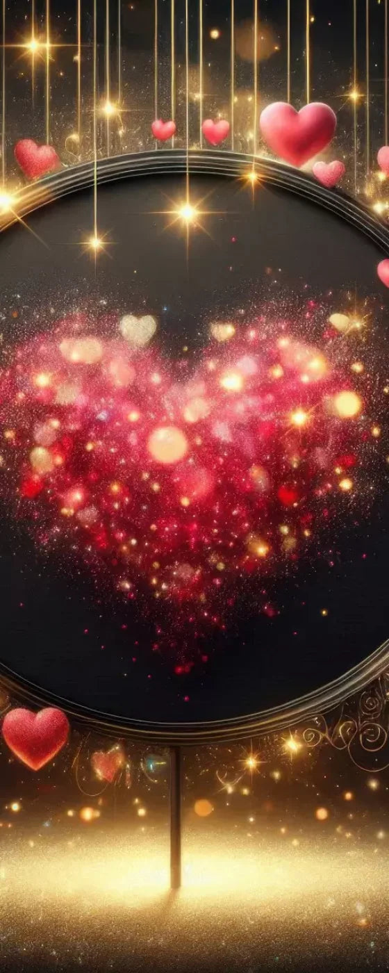 Hearts Everywhere 8’X20’ Ultracloth (96 X 240 Inch) Backdrop