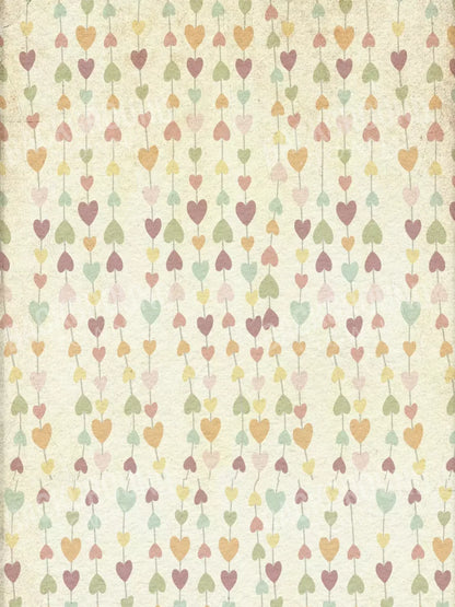 Heartstring 8X10 Fleece ( 96 X 120 Inch ) Backdrop