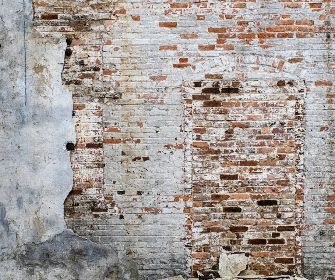 Heavily Painted Brick 5X42 Fleece ( 60 X 50 Inch ) Backdrop