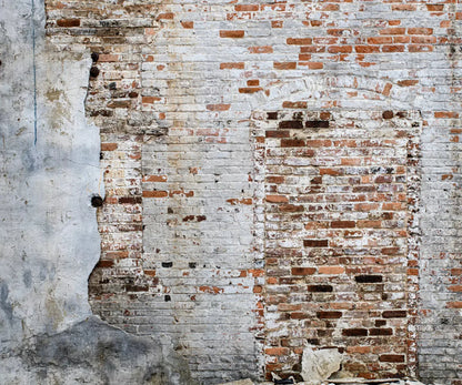 Heavily Painted Brick 5X42 Fleece ( 60 X 50 Inch ) Backdrop