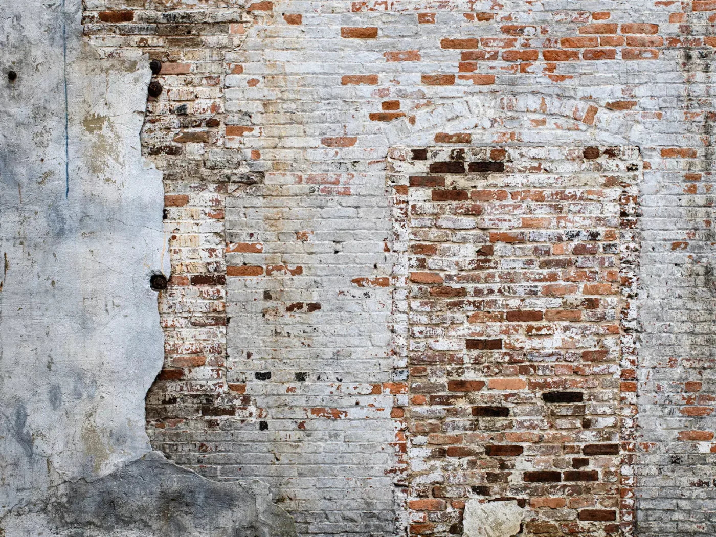 Heavily Painted Brick 68X5 Fleece ( 80 X 60 Inch ) Backdrop