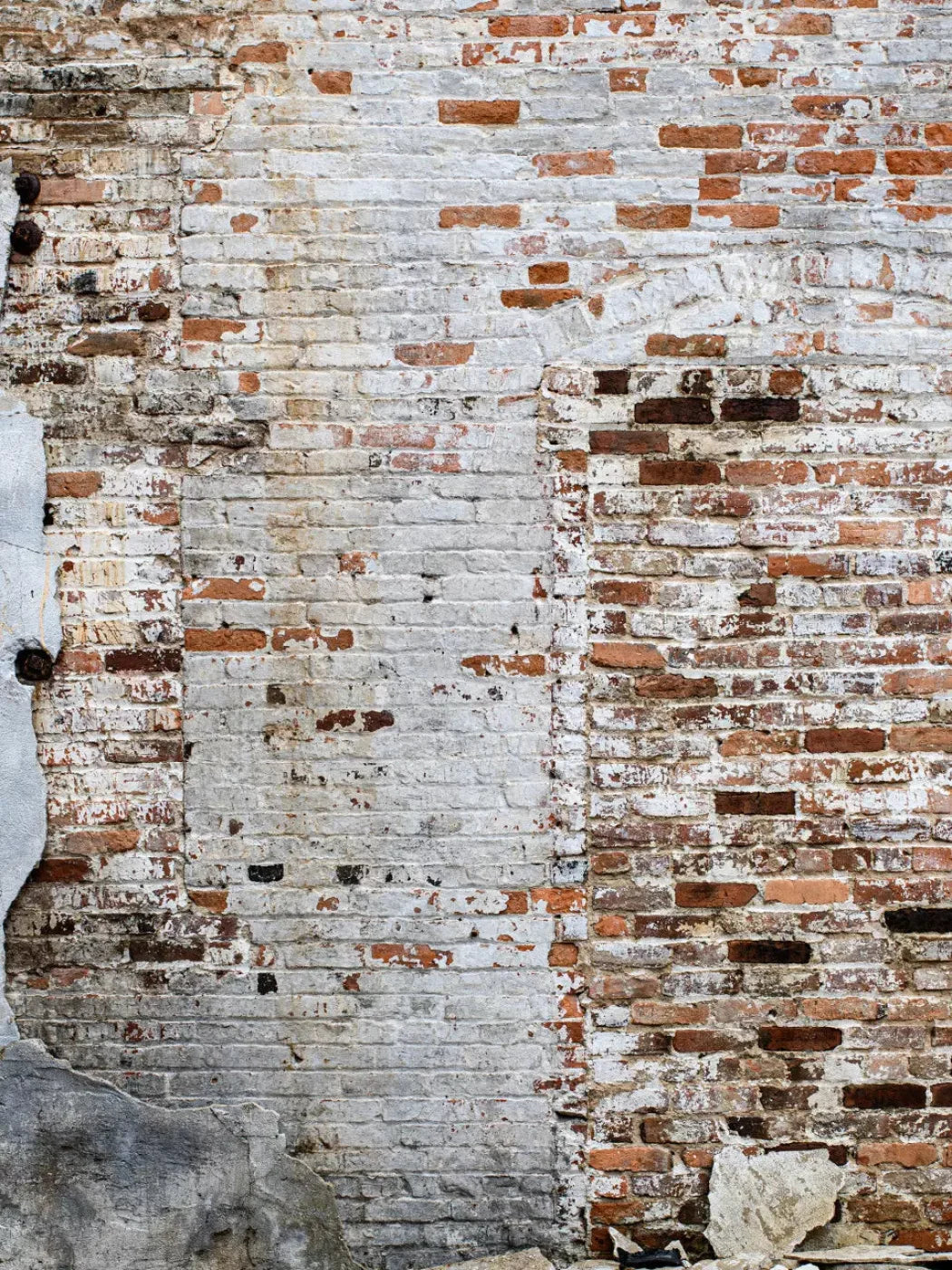 Heavily Painted Brick 8X10 Fleece ( 96 X 120 Inch ) Backdrop