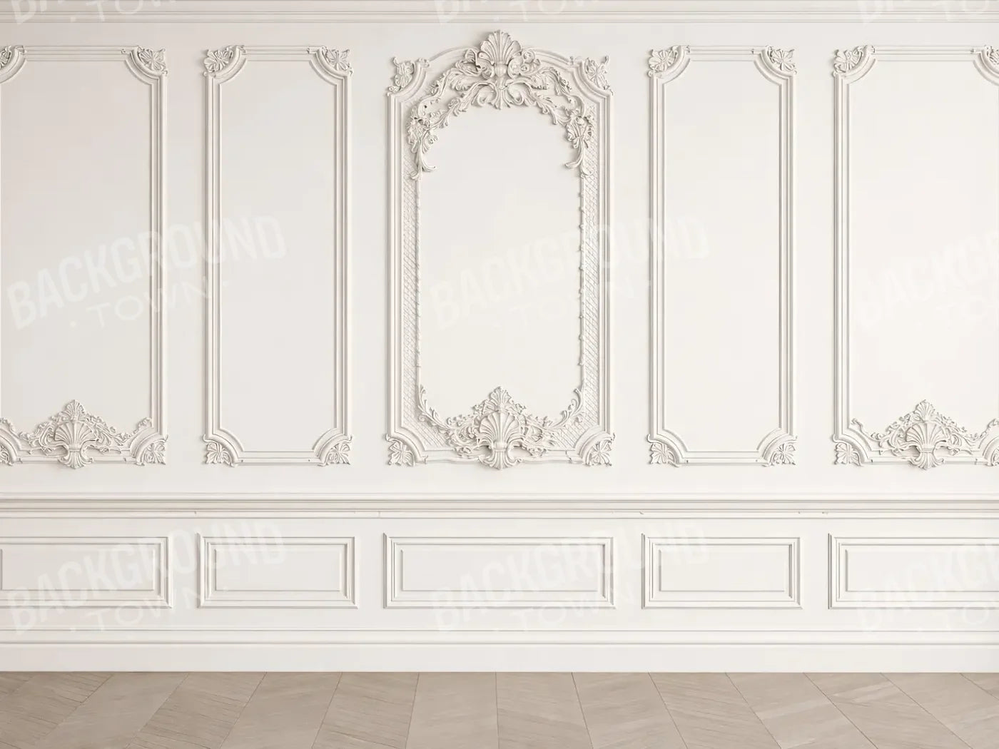 Heirloom White Wall 6’8x5’ Fleece (80 x 60 inch) Backdrop