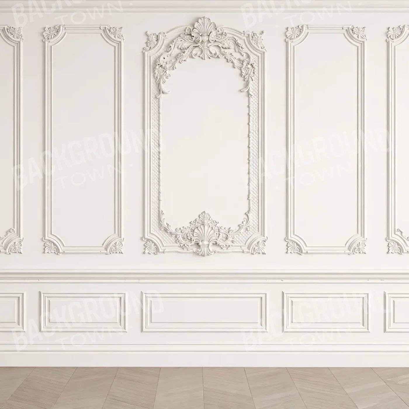 Heirloom White Wall 8’x8’ Fleece (96 x 96 inch) Backdrop