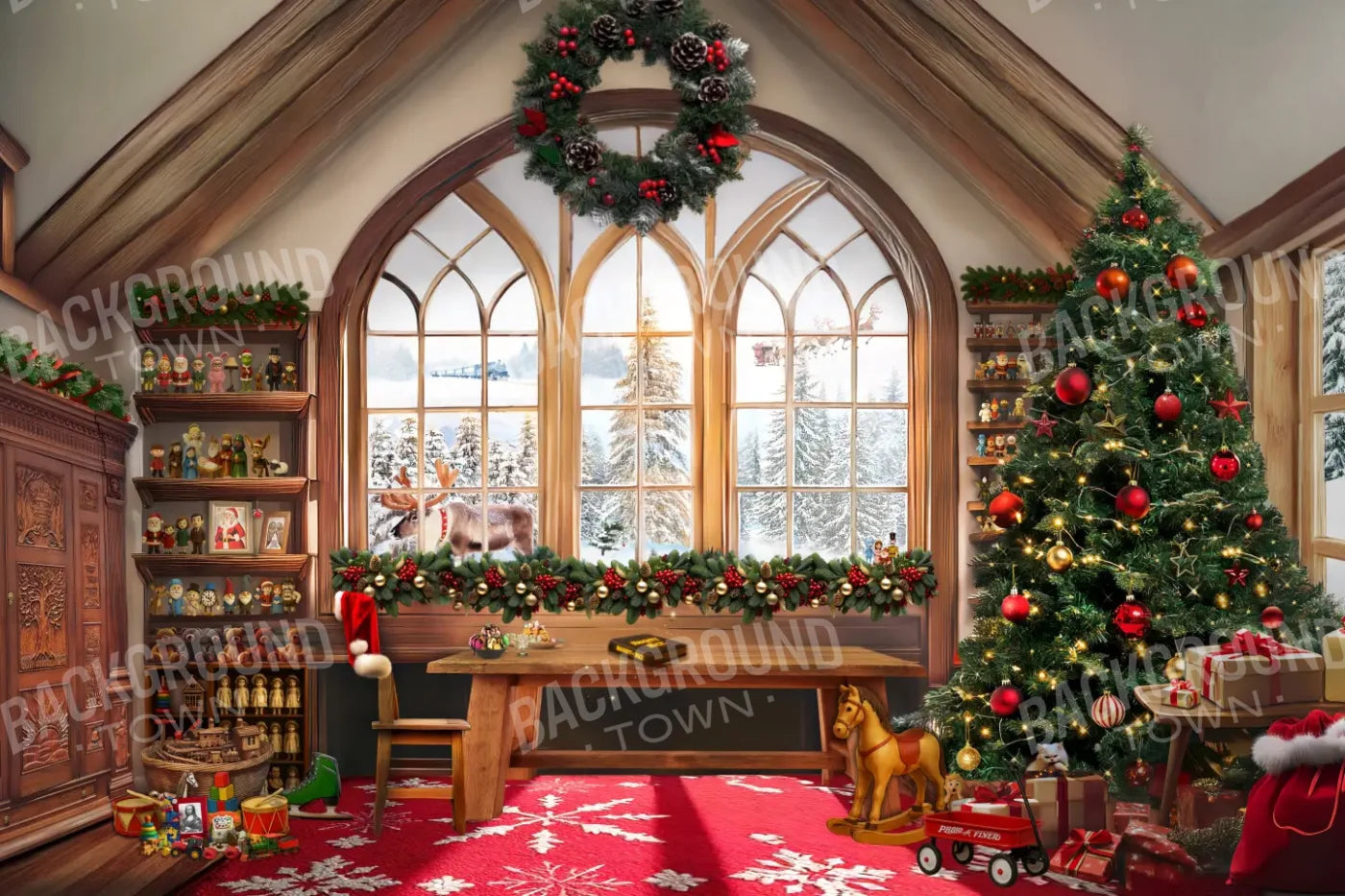 Hidden Holiday Classics 12’x8’ UltraCloth (144 x 96 inch) Backdrop