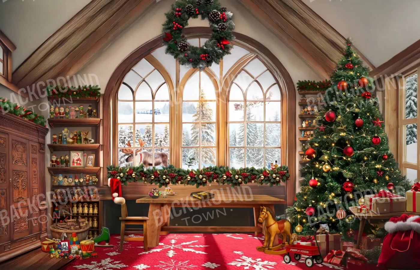 Hidden Holiday Classics 14’x9’ UltraCloth (168 x 108 inch) Backdrop