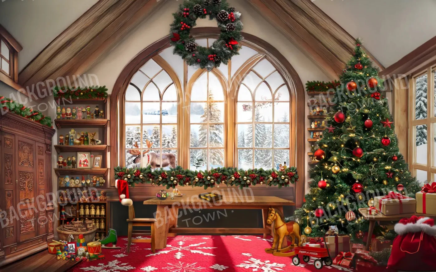 Hidden Holiday Classics 8’x5’ UltraCloth (96 x 60 inch) Backdrop