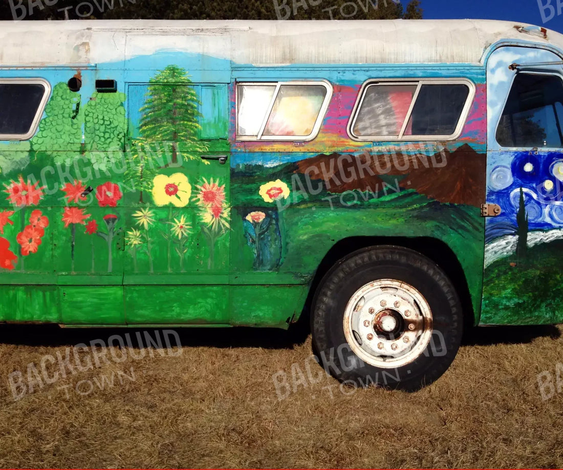 Green Urban Grunge Backdrop for Photography