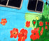 Blue Painted Backdrop for Photography