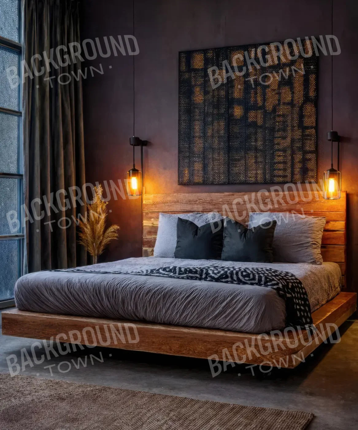 Grey Boudior Backdrop for Photography