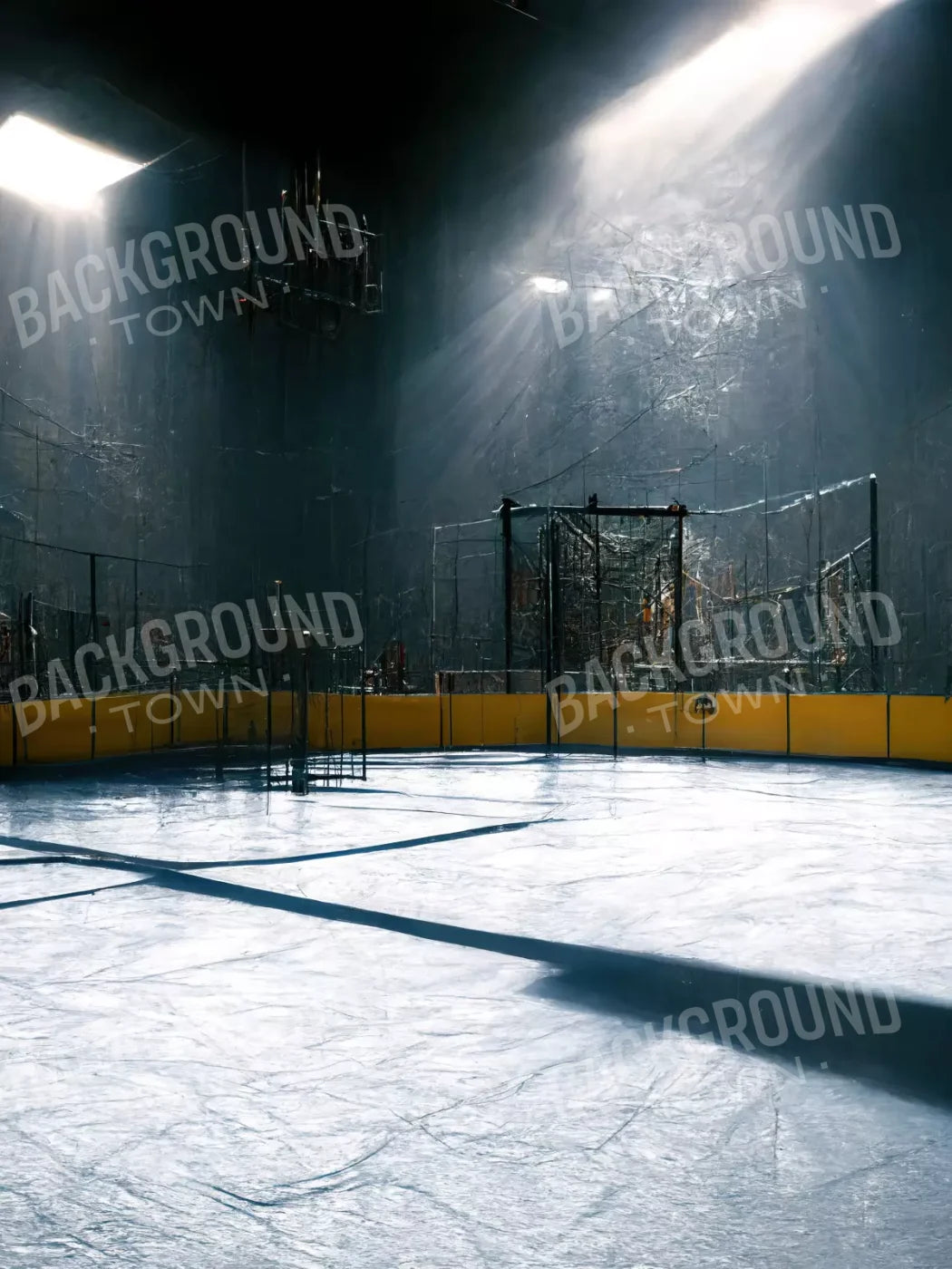 Hockey Goal 5X68 Fleece ( 60 X 80 Inch ) Backdrop