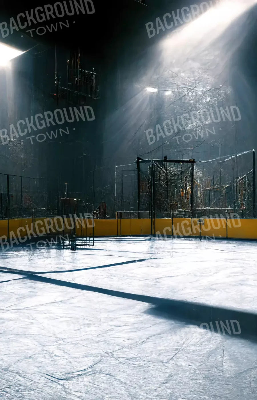 Hockey Goal 8X12 Ultracloth ( 96 X 144 Inch ) Backdrop