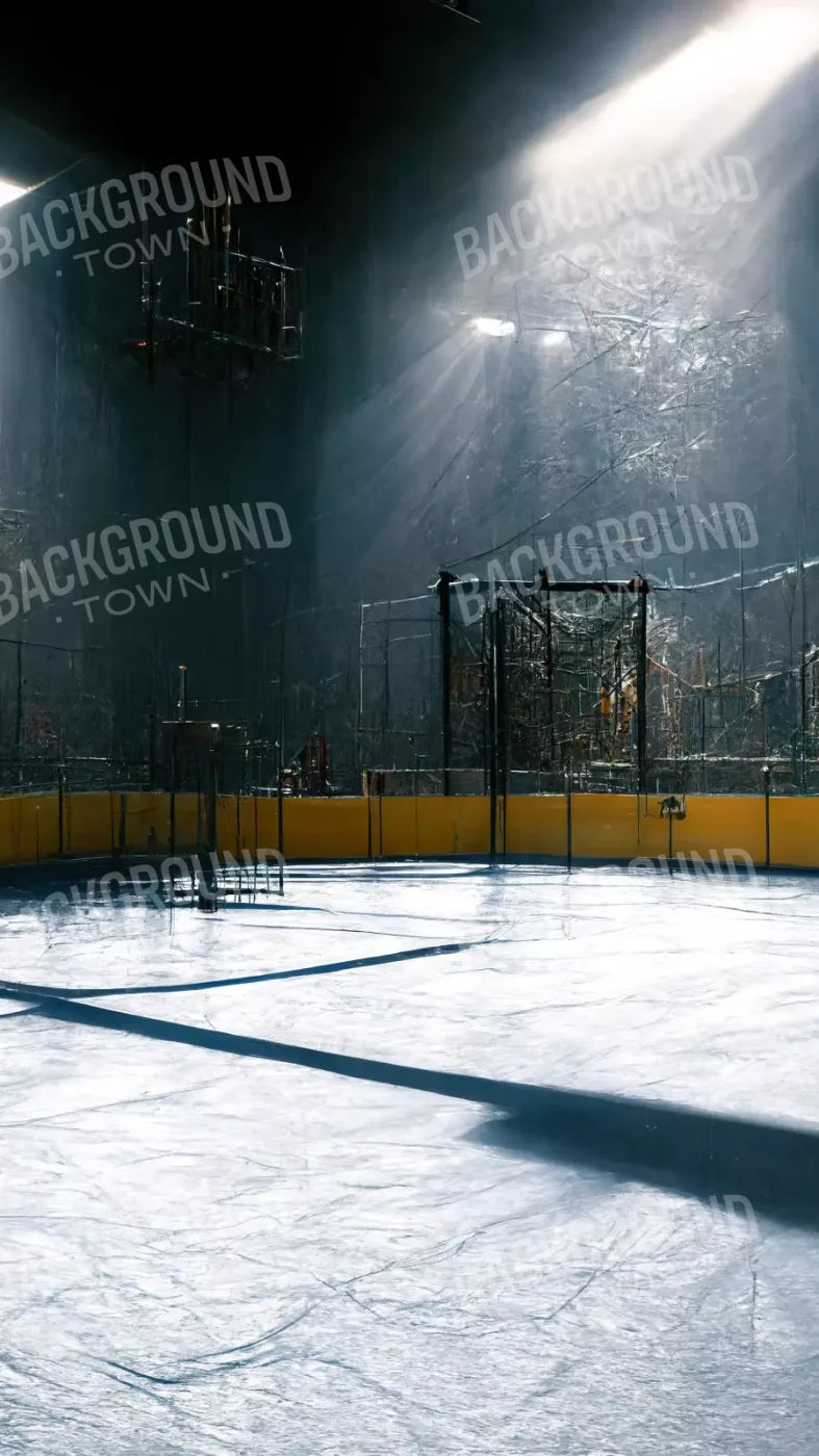 Hockey Goal 8X14 Ultracloth ( 96 X 168 Inch ) Backdrop