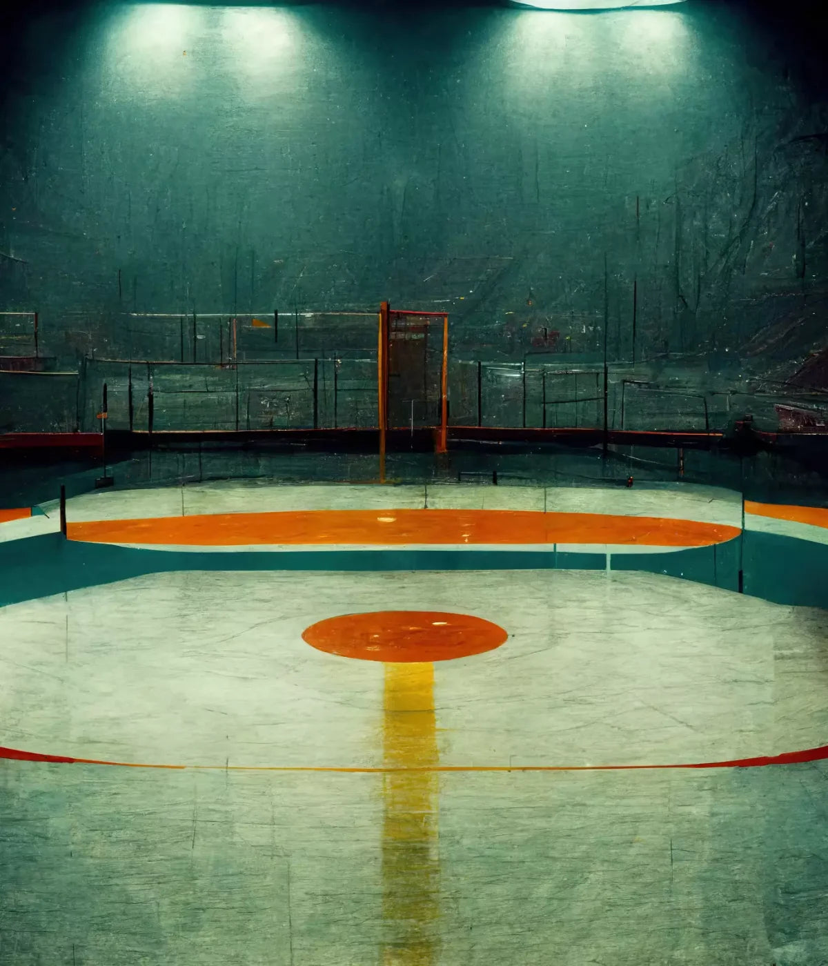 Hockey Rink 10X12 Ultracloth ( 120 X 144 Inch ) Backdrop