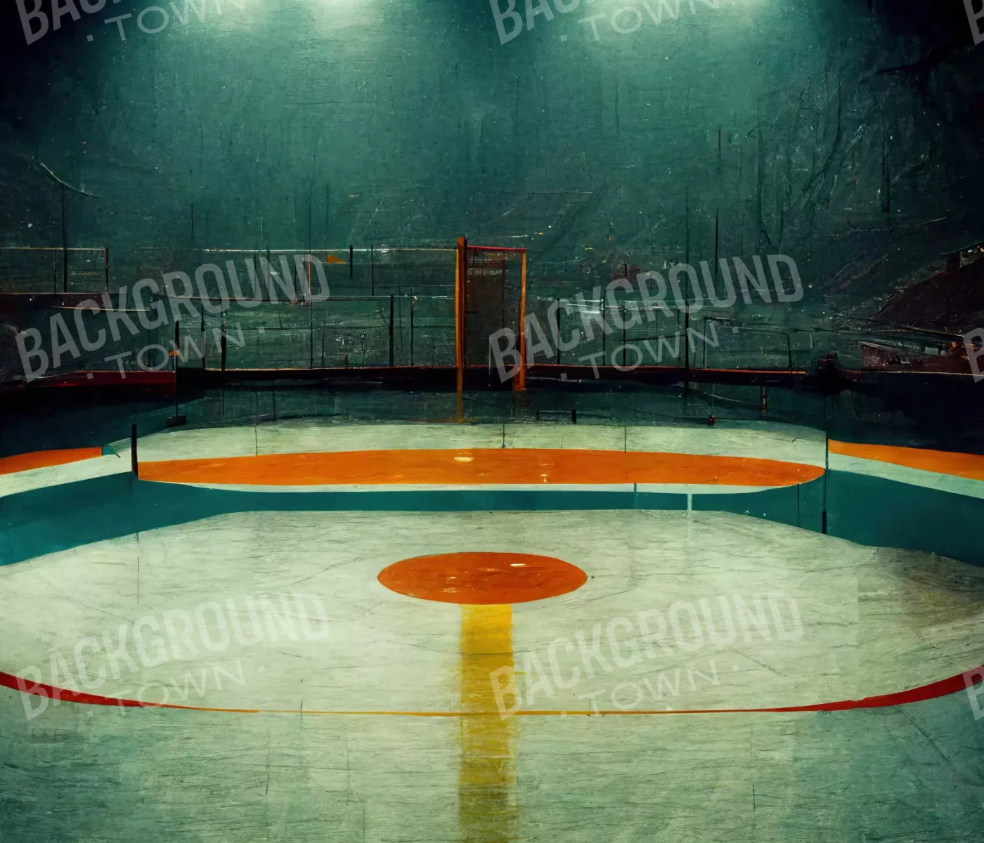 Hockey Rink 12X10 Ultracloth ( 144 X 120 Inch ) Backdrop