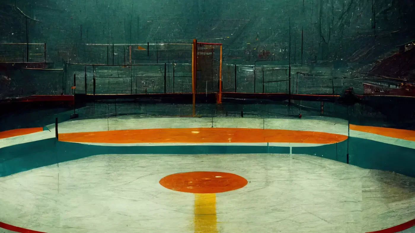 Hockey Rink 14X8 Ultracloth ( 168 X 96 Inch ) Backdrop