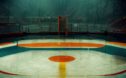 Hockey Rink 14X9 Ultracloth ( 168 X 108 Inch ) Backdrop